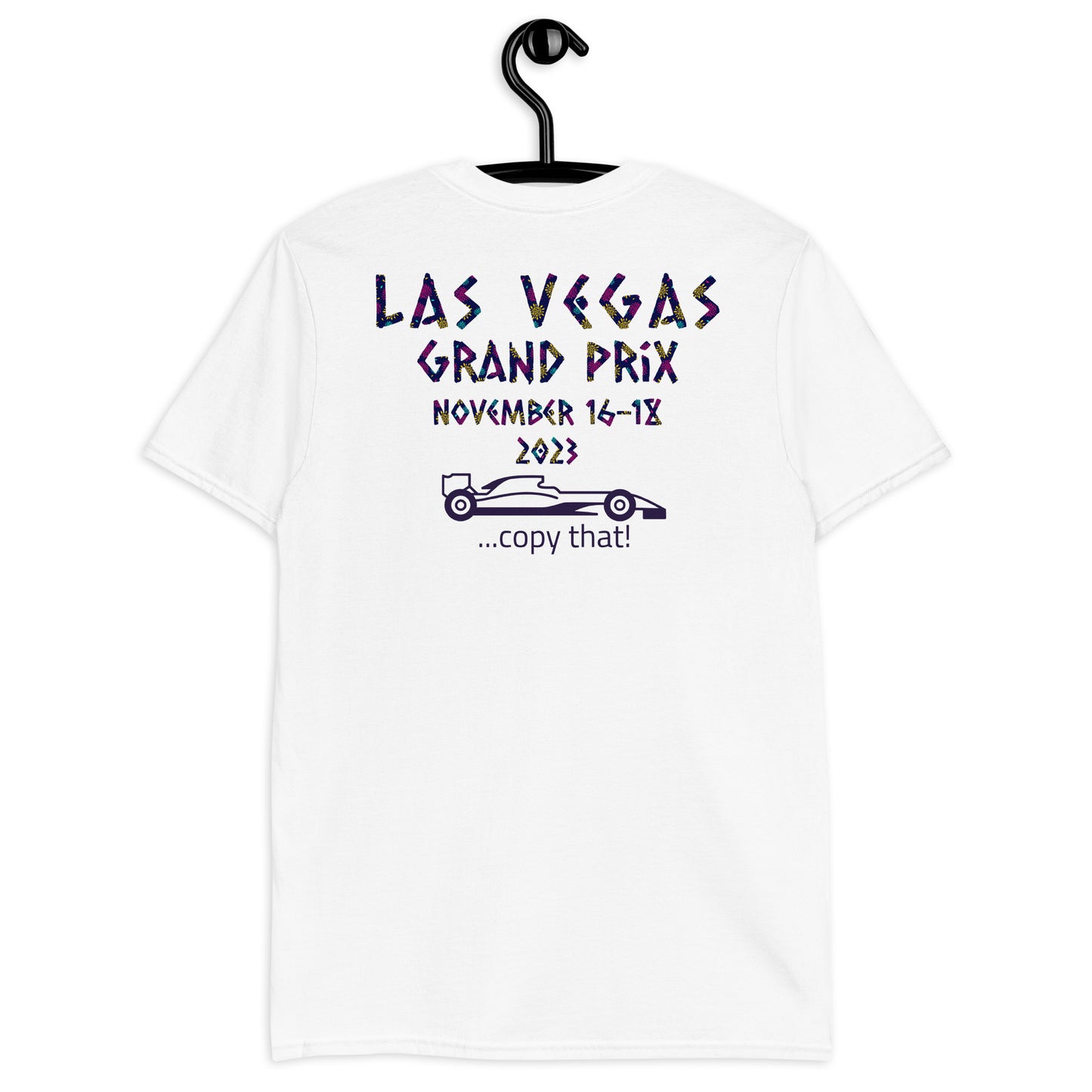 2023 Las Vegas Grand Prix Reverse Short-Sleeve Unisex T-Shirt