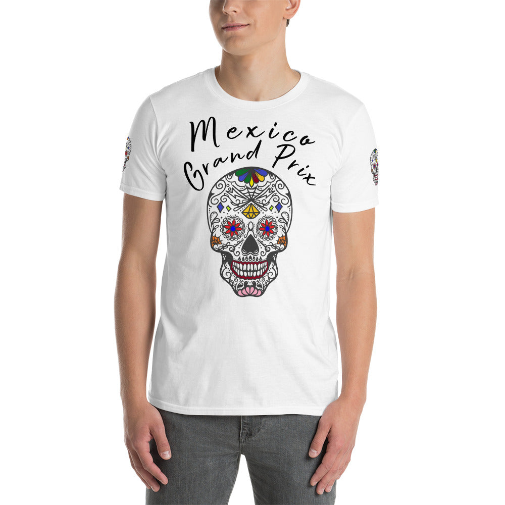 Mexico Grand Prix Front (Skull) Short-Sleeve Unisex T-Shirt