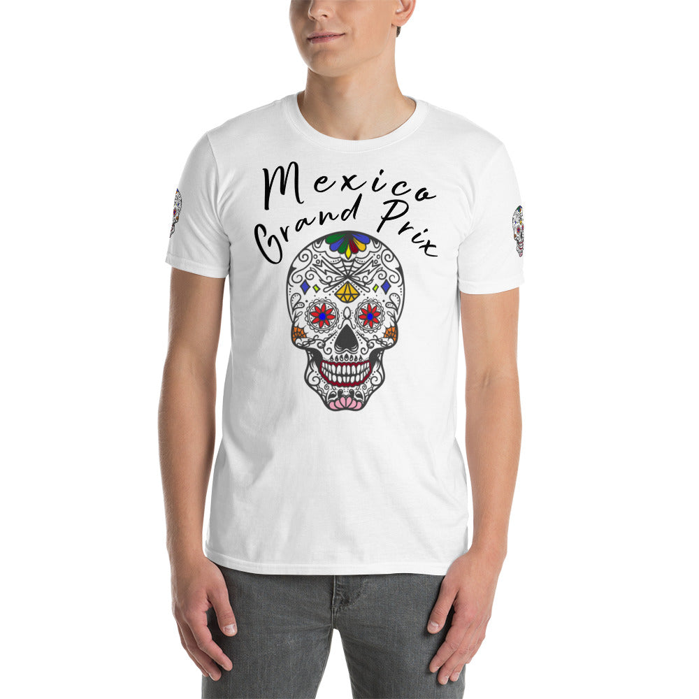 Mexico Grand Prix Front (Skull) Short-Sleeve Unisex T-Shirt