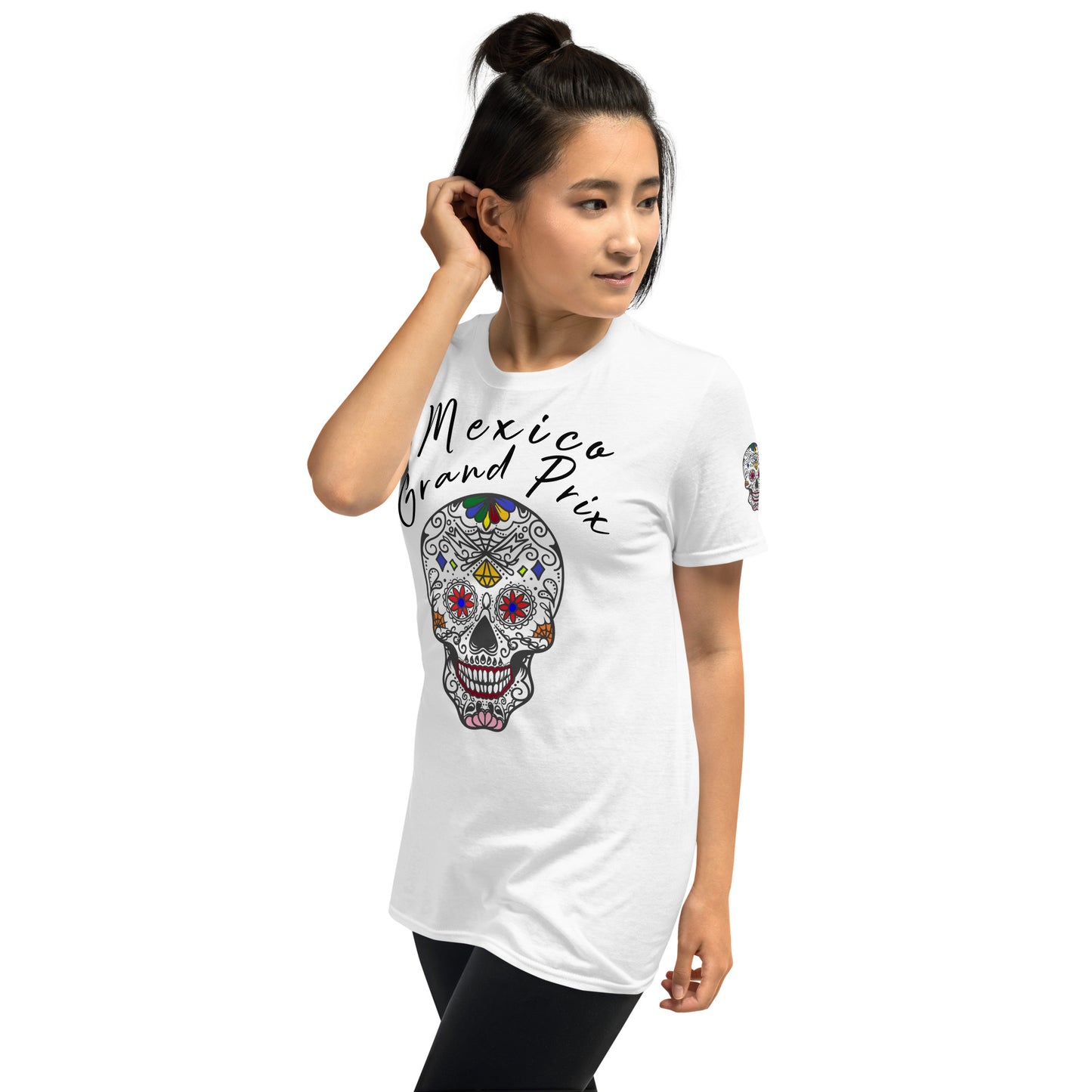 Mexico Grand Prix Front (Skull) Short-Sleeve Unisex T-Shirt