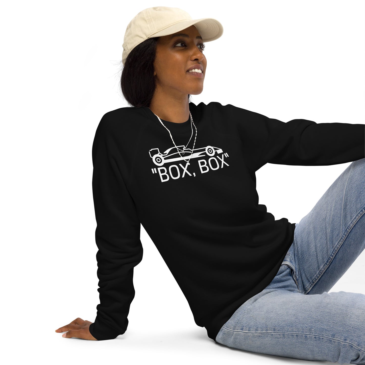 BOX, BOX Unisex organic raglan sweatshirt