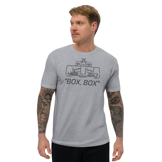 Form-fitting Front Box Box Short Sleeve T-shirt