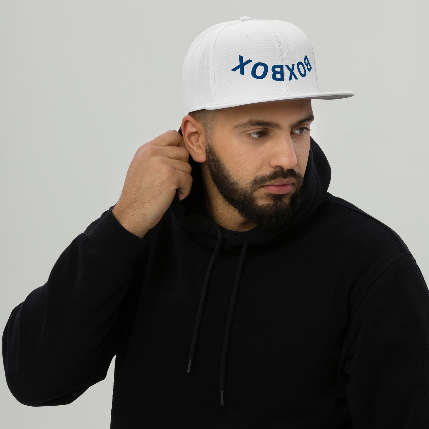 Snapback Box Box (White) Hat