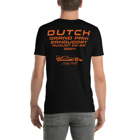 2024 Dutch Grand Prix Zandvoort Reverse Short-Sleeve Unisex T-Shirt