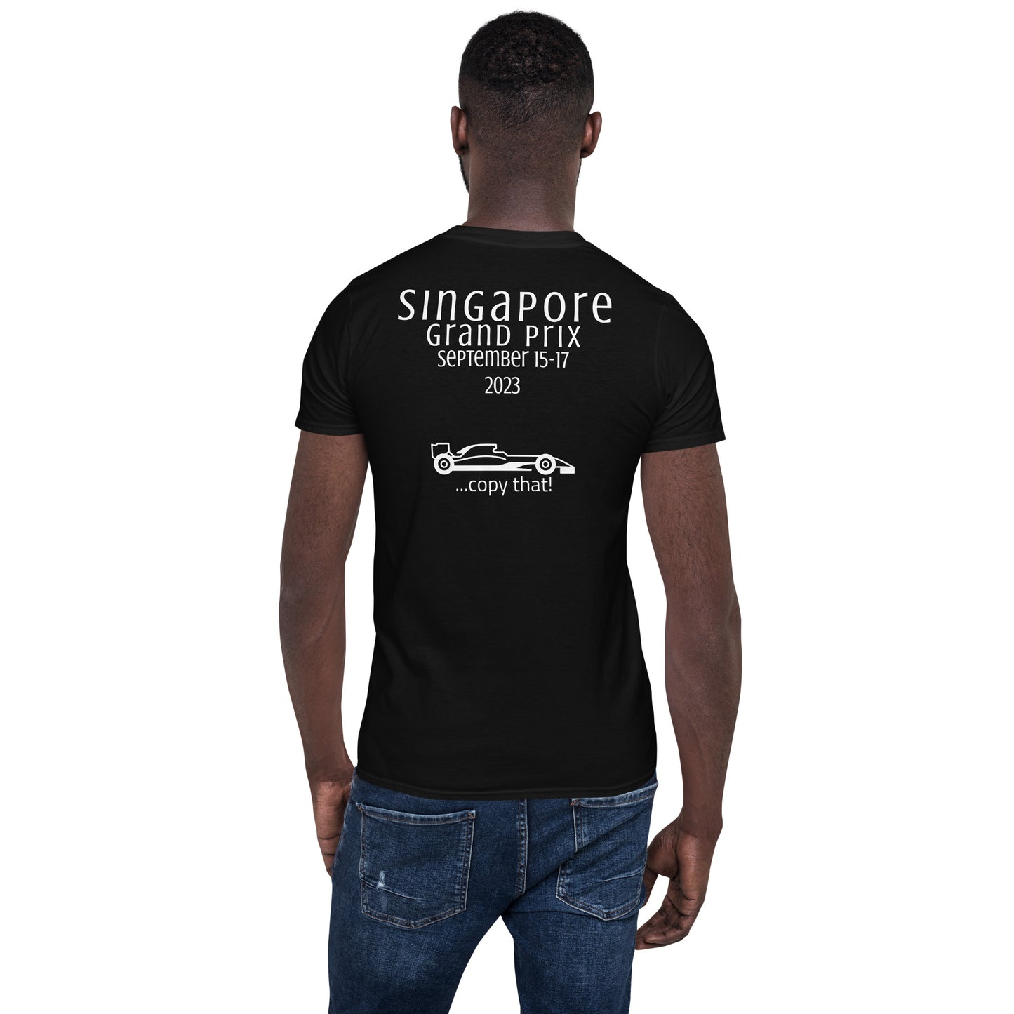 2023 Singapore Grand Prix Reverse Short-Sleeve Unisex T-Shirt