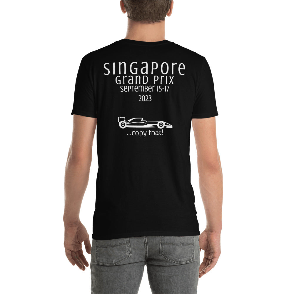 2023 Singapore Grand Prix Reverse Short-Sleeve Unisex T-Shirt