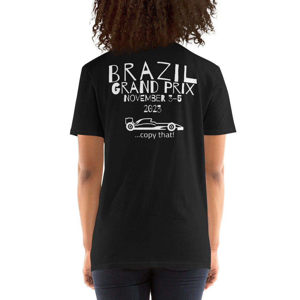 2023 Brazil Grand Prix Reverse Short-Sleeve Unisex T-Shirt