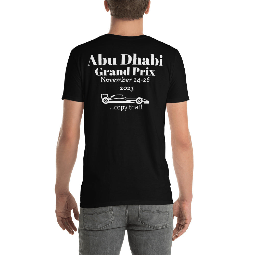 2023 Abu Dhabi Grand Prix Reverse Short-Sleeve Unisex T-Shirt