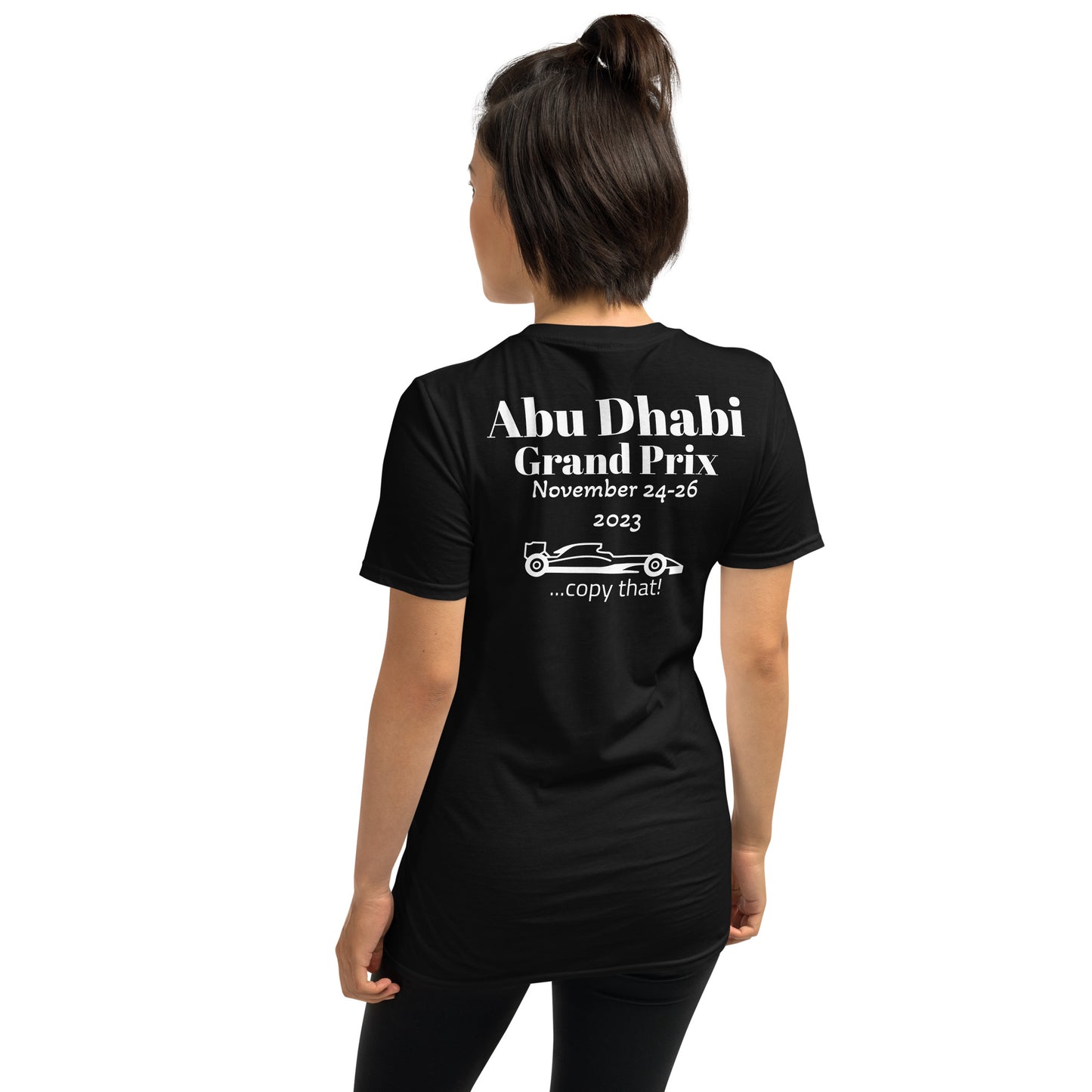 2023 Abu Dhabi Grand Prix Reverse Short-Sleeve Unisex T-Shirt