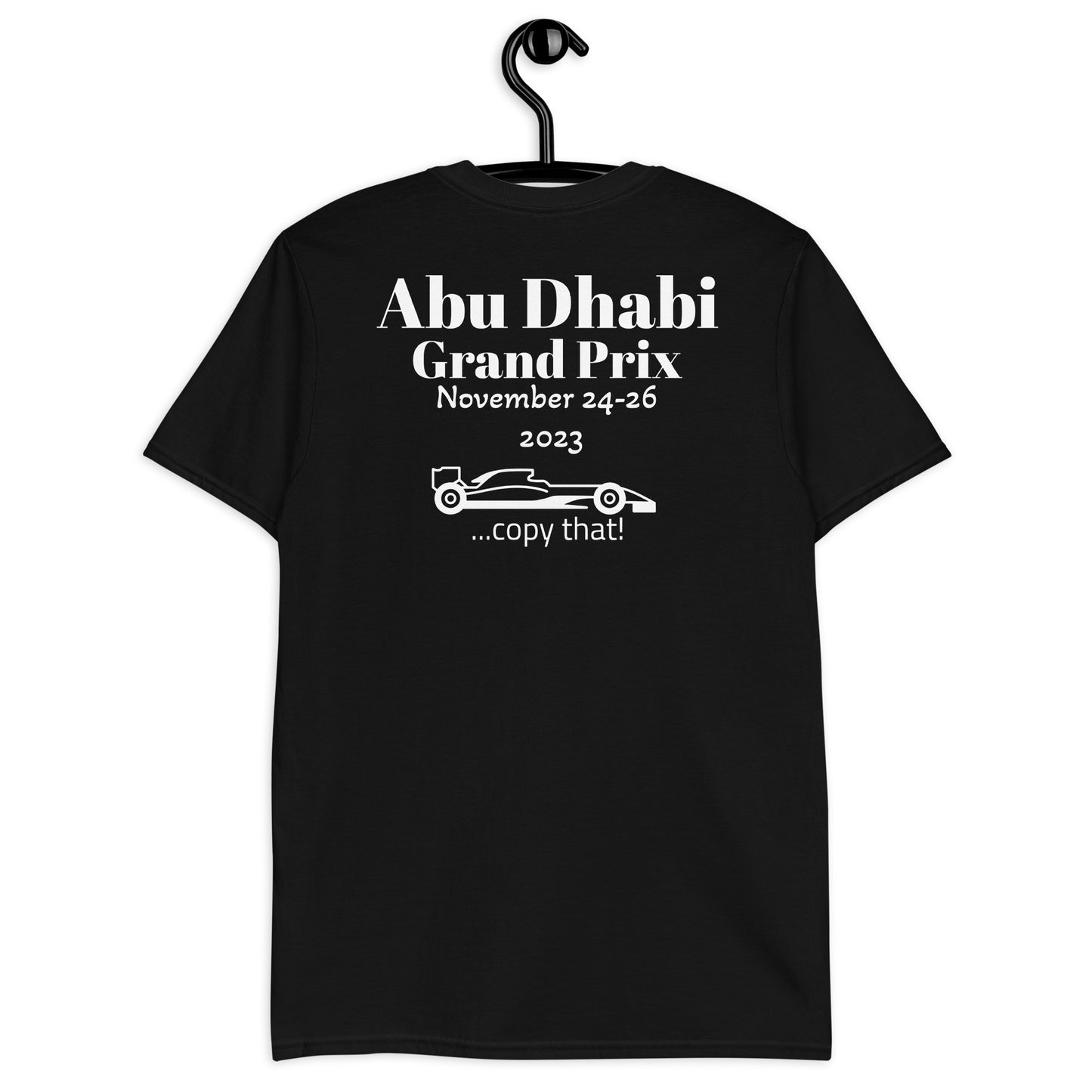 2023 Abu Dhabi Grand Prix Reverse Short-Sleeve Unisex T-Shirt