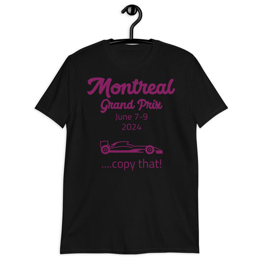 2024 Montreal Grand Prix Aubergine Short-Sleeve Unisex T-Shirt