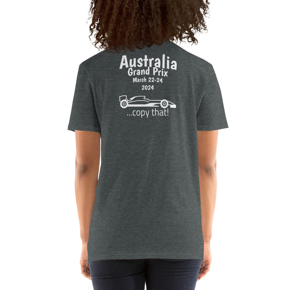 2024 Australian Grand Prix Reverse Short-Sleeve Unisex T-Shirt