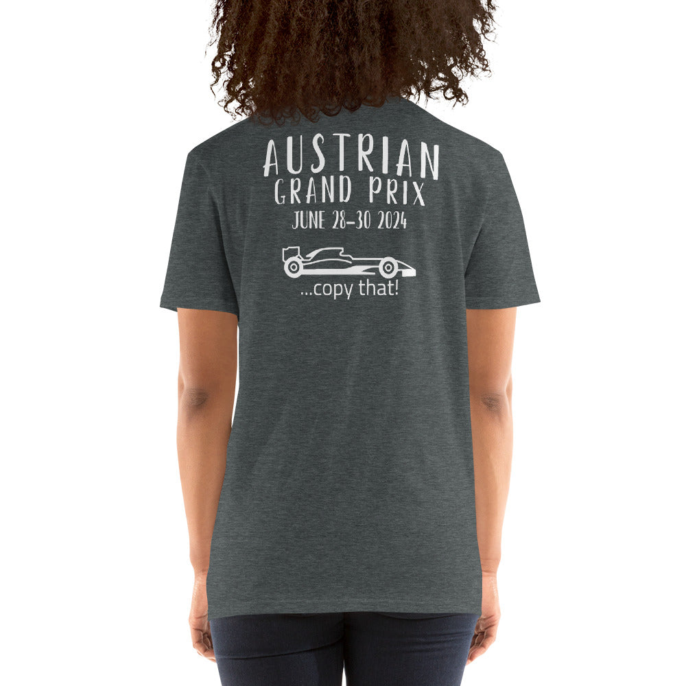 2024 Austrian Grand Prix Reverse Short-Sleeve Unisex T-Shirt