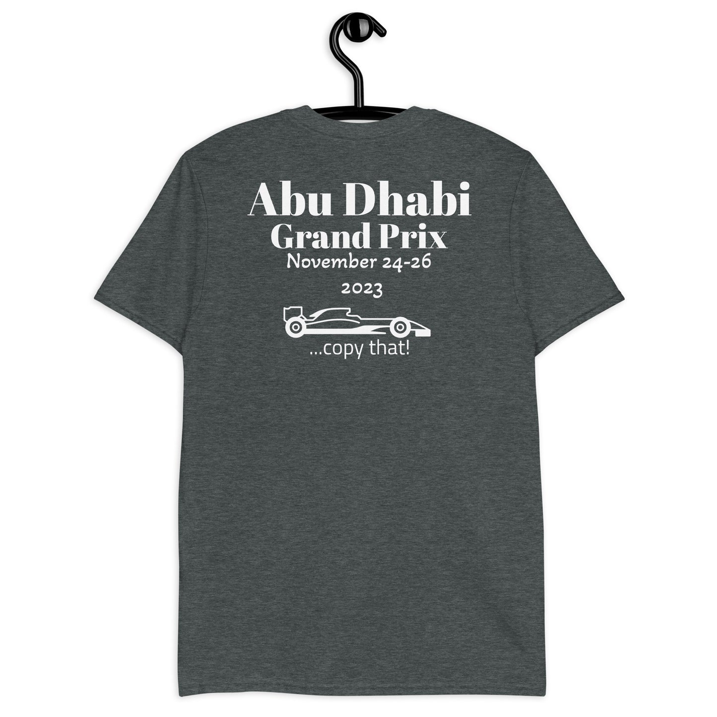 2023 Abu Dhabi Grand Prix Reverse Short-Sleeve Unisex T-Shirt