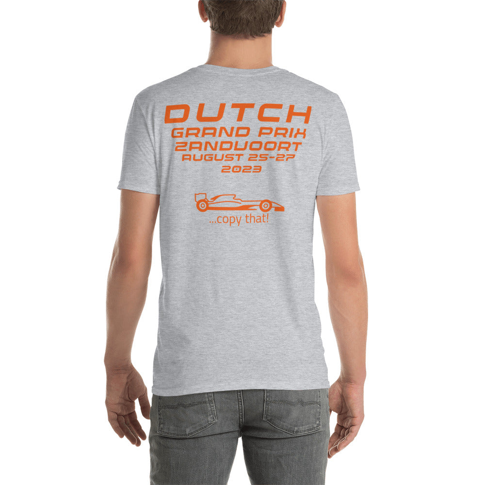 2023 Dutch Grand Prix Zandvoort Reverse Short-Sleeve Unisex T-Shirt