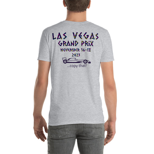 2023 Las Vegas Grand Prix Reverse Short-Sleeve Unisex T-Shirt