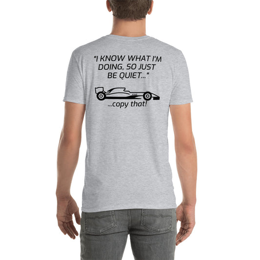 "I KNOW WHAT I'M DOING" Light-KIMI Short-Sleeve Unisex T-Shirt