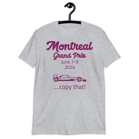 2024 Montreal Grand Prix Aubergine Short-Sleeve Unisex T-Shirt