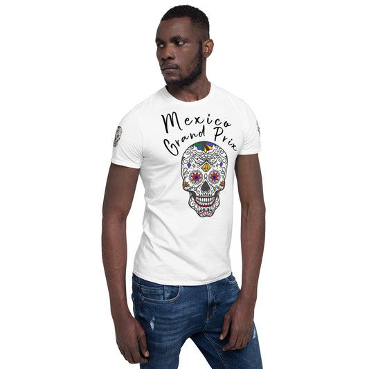 Mexico Grand Prix Front (Skull) Short-Sleeve Unisex T-Shirt