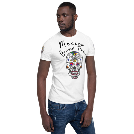 Mexico Grand Prix Front (Skull) Short-Sleeve Unisex T-Shirt